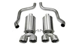 Corsa 2005-2007 Chevrolet Corvette C6 6.0L V8 Polished Xtreme Axle-Back Exhaust CORSA Performance Axle Back  AXOPROS