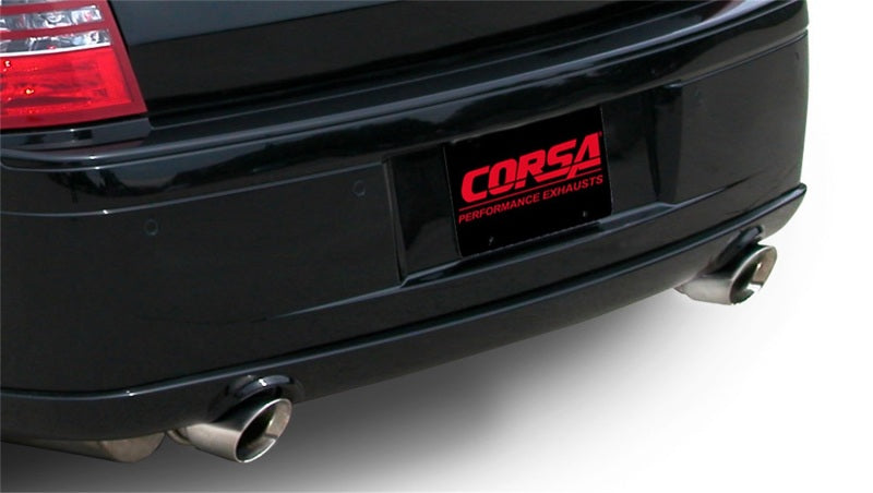 Corsa 2005-2010 Dodge Charger No Towing Hitch SRT-8 6.1L V8 Polished Xtreme Cat-Back Exhaust CORSA Performance Catback  AXOPROS