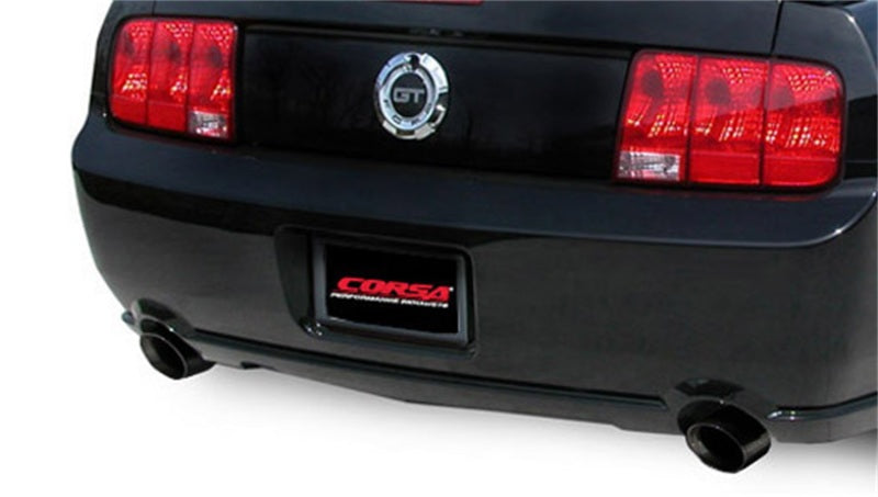 Corsa 2005-2010 Ford Mustang Shelby GT500 5.4L V8 Black Sport Axle-Back Exhaust CORSA Performance Axle Back  AXOPROS