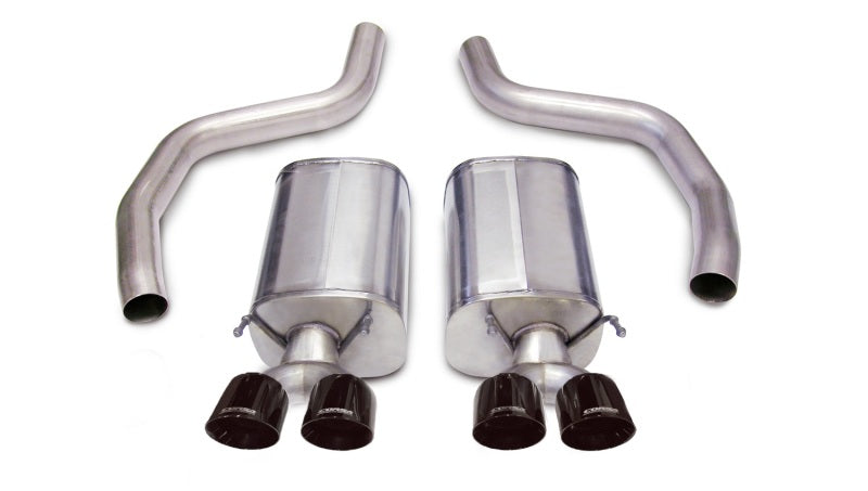 Corsa 2006-2013 Chevrolet Corvette C6 Z06 7.0L V8 Black Sport Axle-Back Exhaust CORSA Performance Axle Back  AXOPROS