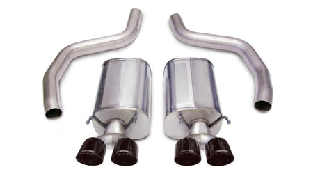Corsa 2006-2013 Chevrolet Corvette C6 Z06 7.0L V8 Black Sport Axle-Back Exhaust CORSA Performance Axle Back  AXOPROS