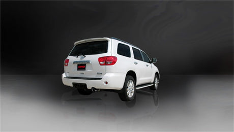 Corsa 2008-2017 Toyota Sequoia 5.7L V8 Touring Cat-Back Exhaust w/Black 4in Tip CORSA Performance Catback  AXOPROS
