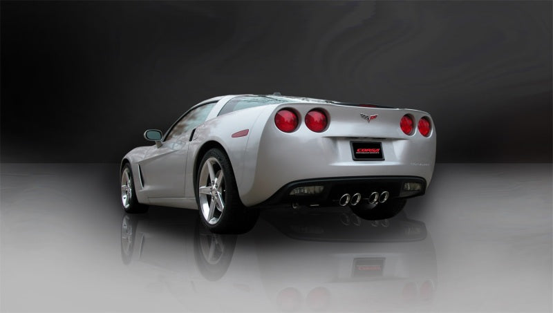 Corsa 2009-2013 Chevrolet Corvette C6 6.2L V8 Polished Sport Axle-Back Exhaust CORSA Performance Axle Back  AXOPROS