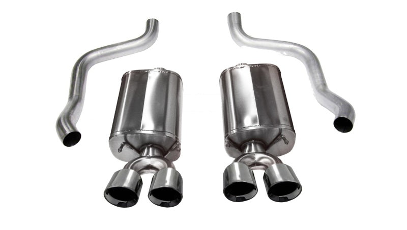 Corsa 2009-2013 Chevrolet Corvette C6 6.2L V8 Polished Sport Axle-Back Exhaust CORSA Performance Axle Back  AXOPROS