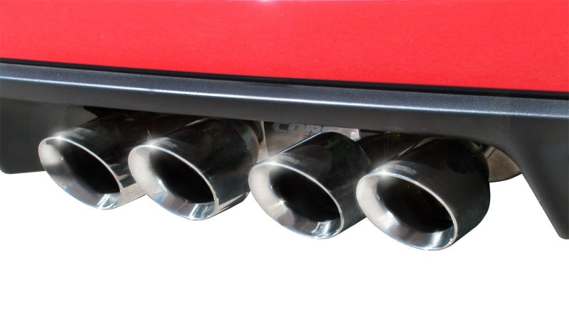 Corsa 2009-2013 Chevrolet Corvette C6 6.2L V8 Polished Xtreme Axle-Back Exhaust CORSA Performance Axle Back  AXOPROS