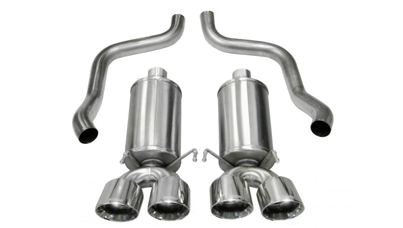 Corsa 2009-2013 Chevrolet Corvette C6 6.2L V8 Polished Xtreme Axle-Back Exhaust CORSA Performance Axle Back  AXOPROS