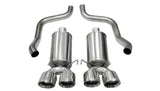 Corsa 2009-2013 Chevrolet Corvette C6 6.2L V8 Polished Xtreme Axle-Back Exhaust CORSA Performance Axle Back  AXOPROS