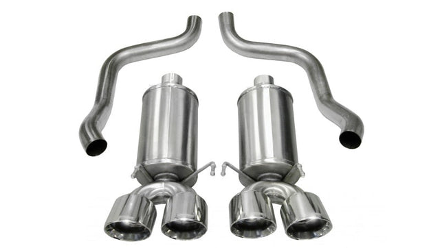 Corsa 2009-2013 Chevrolet Corvette C6 6.2L V8 Polished Xtreme Axle-Back Exhaust CORSA Performance Axle Back  AXOPROS