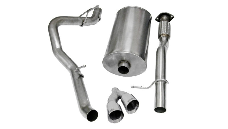 Corsa 2009-2013 Chevrolet Suburban 1500 5.3L V8 Polished Sport Cat-Back Exhaust CORSA Performance Catback  AXOPROS