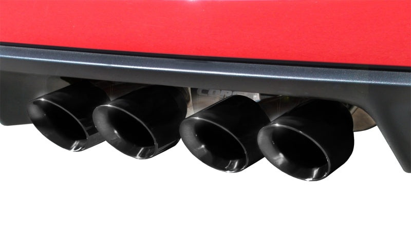 Corsa 2009-2013 Xtreme Axle-Back Exhaust w/Dual Black 3.5in Tips 09-13 Chevrolet Corvette C6 6.2L V8 CORSA Performance Axle Back  AXOPROS