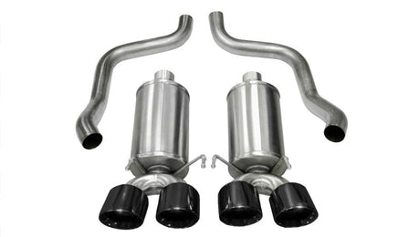 Corsa 2009-2013 Xtreme Axle-Back Exhaust w/Dual Black 3.5in Tips 09-13 Chevrolet Corvette C6 6.2L V8 CORSA Performance Axle Back  AXOPROS