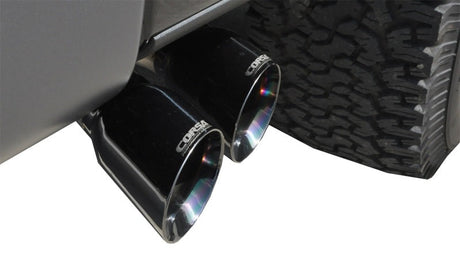 Corsa 2011-2014 Ford F-150 Raptor 6.2L V8 145in Wheelbase Black Xtreme Cat-Back Exhaust CORSA Performance Catback  AXOPROS