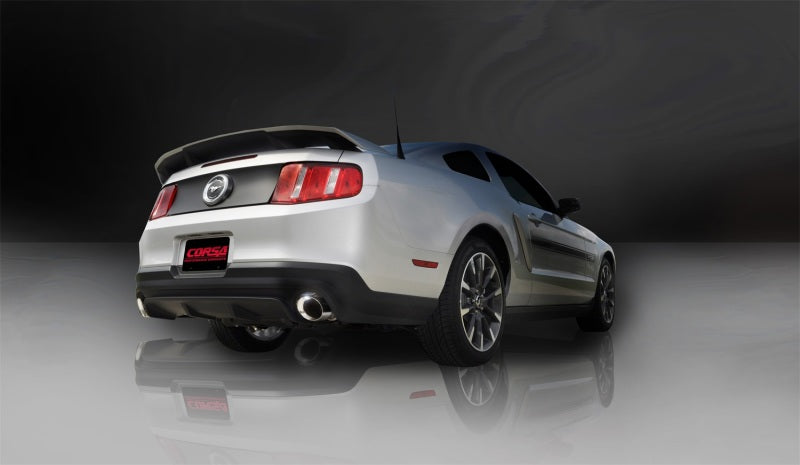 Corsa 2011-2014 Ford Mustang GT/Boss 302 5.0L V8 Polished Xtreme Axle-Back Exhaust CORSA Performance Axle Back  AXOPROS