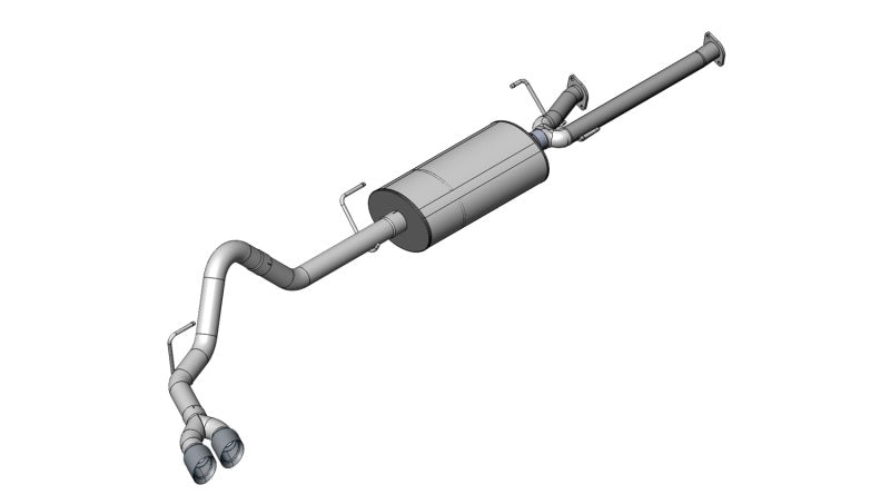 Corsa 2011-2021 Toyota Tundra Double Cab/Crew Max 5.7L V8 Black Sport Cat-Back Exhaust CORSA Performance Catback  AXOPROS