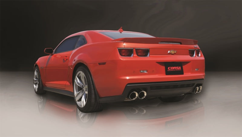 Corsa 2012-2015 Chevrolet Camaro Coupe ZL1 6.2L V8 Polished Sport Cat-Back + XO Exhaust CORSA Performance Catback  AXOPROS