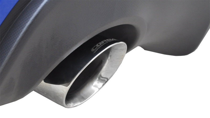 Corsa 2012-2020 Scion FRS / Subaru BRZ Polished Sport Cat-Back Exhaust CORSA Performance Catback  AXOPROS