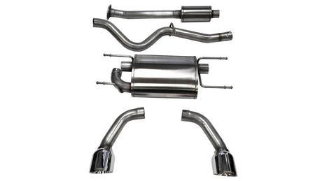 Corsa 2012-2020 Scion FRS / Subaru BRZ Polished Sport Cat-Back Exhaust CORSA Performance Catback  AXOPROS