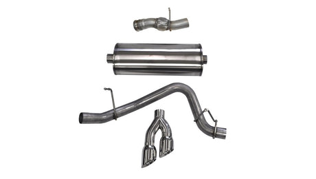 Corsa 2015-2020 GMC Yukon Denali 6.2L V8 Single Side Exit Cat-Back Exhaust w/ Polished Tips CORSA Performance Catback  AXOPROS
