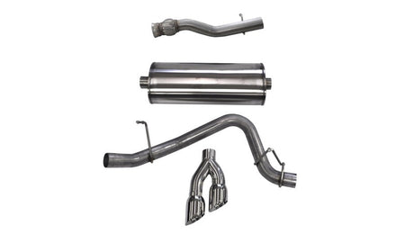 Corsa 2015-2020 GMC Yukon Denali XL 6.2L V8 3in Cat-Back Single Side Exit Twin 4in Polished Tips CORSA Performance Catback  AXOPROS