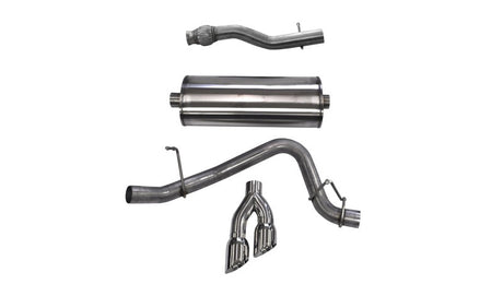 Corsa 2015-2020 GMC Yukon XL 1500 5.3L V8 3in Cat-Back Single Side Exit Twin 4in Polished Tips CORSA Performance Catback  AXOPROS