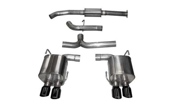 Corsa 2015-2021 Subaru WRX Cat Back Exhaust Black Quad 3.5in Tips *Sport* CORSA Performance Catback  AXOPROS