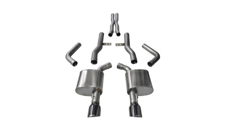 Corsa 2015-2023 Dodge Charger SRT/Scat Pack/R/T 6.4L Black Xtreme Cat-Back Exhaust CORSA Performance Catback  AXOPROS