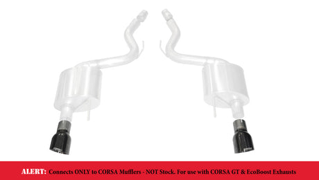 Corsa 2015-2017 Ford Mustang GT 3.0in Inlet / 4.5in Outlet Black PVD Tip Kit (For Corsa ExhaustOnly) CORSA Performance Tips  AXOPROS