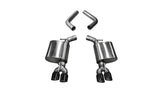 Corsa 2015-23 Dodge Challenger 6.4L/17-19 Challenger 5.7L Black Sport Axle-Back Exhaust w/3.5in Tips CORSA Performance Axle Back  AXOPROS