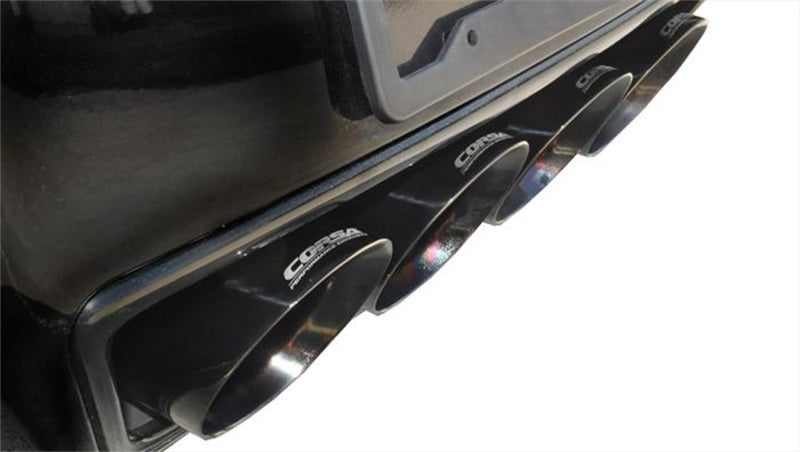 Corsa 2017-2019 Chevy Corvette Z06 3in Axle Back Exhaust Black Quad 4.5in Tip (Xtreme) CORSA Performance Axle Back  AXOPROS