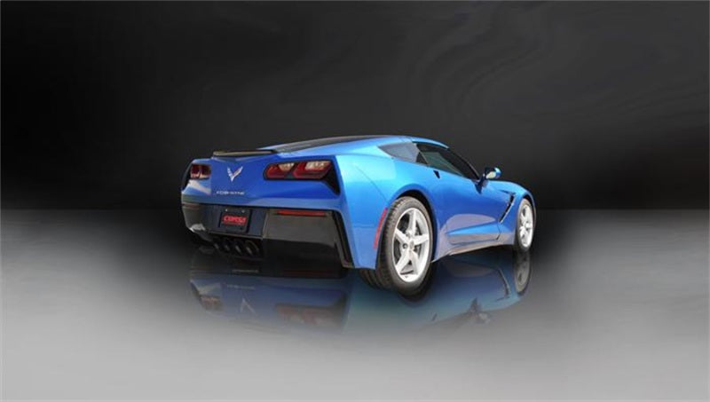 Corsa 2017-2019 Chevy Corvette Z06 3in Axle Back Exhaust Black Quad 4.5in Tip (Xtreme) CORSA Performance Axle Back  AXOPROS