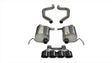 Corsa 2017-2019 Chevy Corvette Z06 3in Axle Back Exhaust Black Quad 4.5in Tip (Xtreme) CORSA Performance Axle Back  AXOPROS