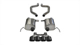 Corsa 2017-2019 Chevy Corvette Z06 3in Axle Back Exhaust Black Quad 4.5in Tip (Xtreme) CORSA Performance Axle Back  AXOPROS