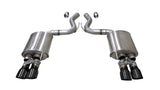 Corsa 2018-2023 Ford Mustang GT Fastback 5.0L 3in Sport Axle-Back Exhaust w/ 4in Black Tips CORSA Performance Axle Back  AXOPROS