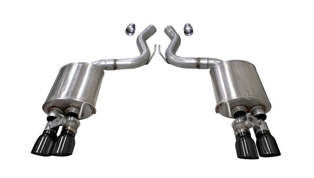 Corsa 2018-2023 Ford Mustang GT Fastback 5.0L 3in Sport Axle-Back Exhaust w/ 4in Black Tips CORSA Performance Axle Back  AXOPROS