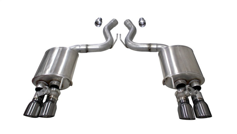 Corsa 2018-2023 Ford Mustang GT Fastback 5.0L 3in Sport Axle-Back Exhaust w/ 4in Gunmetal Tips CORSA Performance Axle Back  AXOPROS