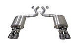 Corsa 2018-2023 Ford Mustang GT Fastback 5.0L 3in Sport Axle-Back Exhaust w/ 4in Gunmetal Tips CORSA Performance Axle Back  AXOPROS