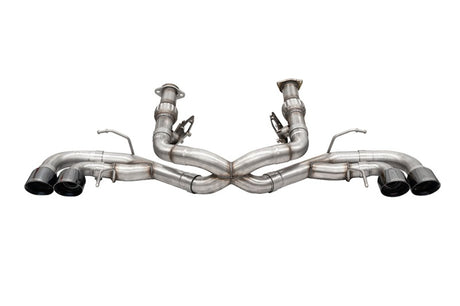 Corsa 2020-25 Corvette C8 3in Xtreme Cat-Back Exhaust 4.5in Black Quad Tips - Deletes stock AFMValve CORSA Performance Catback  AXOPROS