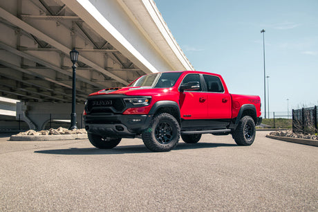 Corsa 2021-2024 Dodge Ram TRX Crew Cab Xtreme Catback Exhaust Dual Rear Gunmetal Tip CORSA Performance Catback  AXOPROS