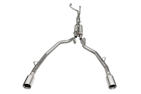 Corsa 2021-2024 Dodge Ram TRX Crew Cab Xtreme Catback Exhaust Dual Rear Satin Tip CORSA Performance Catback  AXOPROS