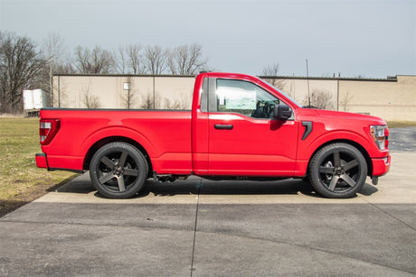 Corsa 2021-2024 Ford F-150 Regular Cab/6.5in Bed 5.0L V8 Xtreme Cat-Back Front of Tire Exit-Black PV CORSA Performance Catback  AXOPROS