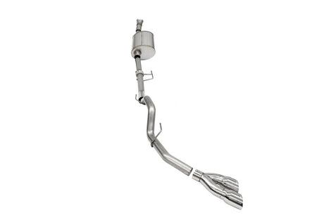 Corsa 2021-2024 Ford F-150 SuperCab/6.5in Bed 3.5L V6 Sport Cat-Back Single Side Exit-Polished CORSA Performance Catback  AXOPROS