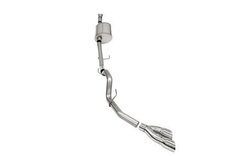 Corsa 2021-2024 Ford F-150 SuperCab/6.5in Bed 5.0L V8 Sport Cat-Back Single Side Exit-Polished CORSA Performance Catback  AXOPROS