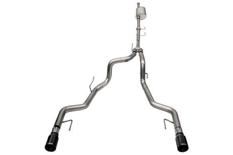 Corsa 2021-2025 Ford F-150 SuperCrew/5.5ft Bed 3.5L V6 Sport Cat-Back Dual Rear Exit-Black PVD CORSA Performance Catback  AXOPROS