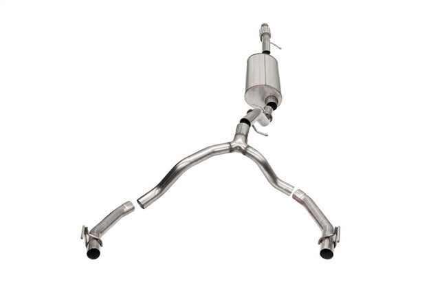 Corsa 21-25 Cadillac Escalade 6.2L Dual Rear 3.5/2.75in Sport Cat-Back Exhaust Uses FactoryBezels CORSA Performance Catback  AXOPROS