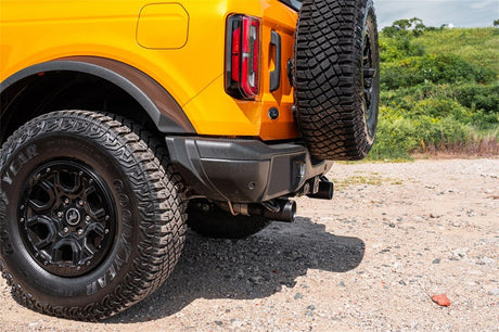 Corsa 21-24 Ford Bronco 2.7L 2-Door 2.75in Cat-Back Dual Rear Exhaust w/ 4in Straight-Cut Black Tips CORSA Performance Catback  AXOPROS