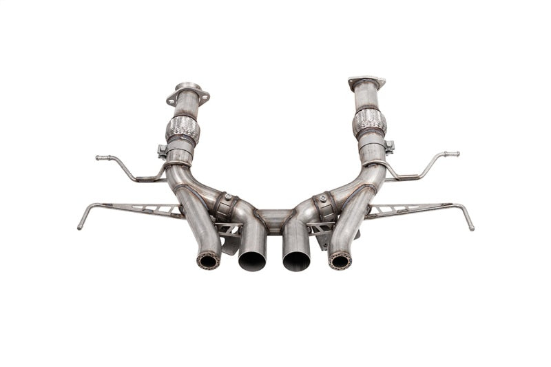 Corsa 23-24 Chevrolet Corvette C8 Z06 3in Valved Cat-Back Exhaust Muffler Delete Track Systemw/o Tip CORSA Performance Catback  AXOPROS