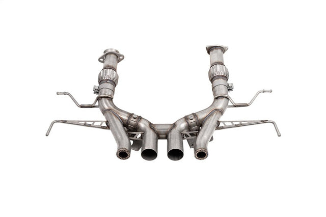 Corsa 23-24 Chevrolet Corvette C8 Z06 3in Valved Cat-Back Exhaust Muffler Delete Track Systemw/o Tip CORSA Performance Catback  AXOPROS