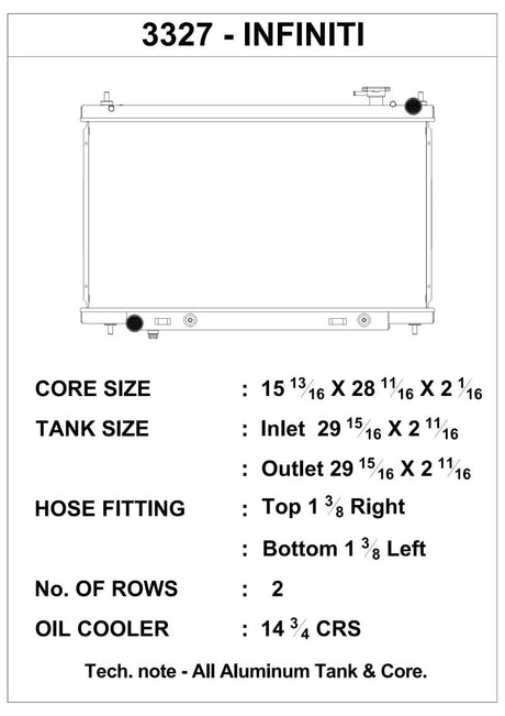 CSF 03-07 Infiniti G35 Radiator CSF Radiators  AXOPROS