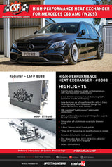CSF 2015+ Mercedes Benz C63 AMG (W205) Front Mount Heat Exchanger w/Rock Guard CSF Radiators  AXOPROS