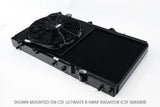 CSF 92-00 Honda Civic All-Aluminum Fan Shroud w/12in SPAL Fan - Black Finish CSF Radiators  AXOPROS